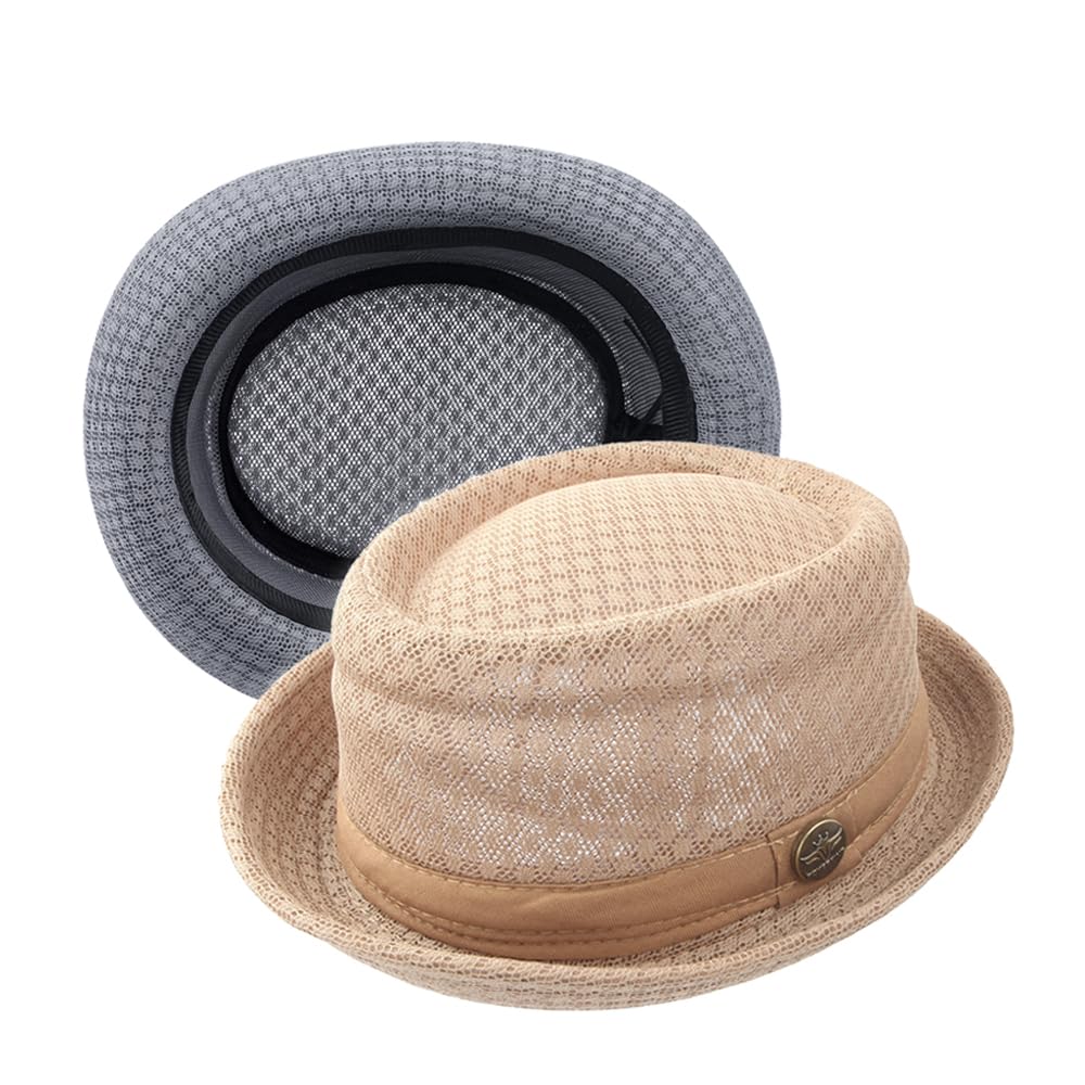 pork pie hat original Burn processing ① CTH9082OSCHR-mens-pork-pie-